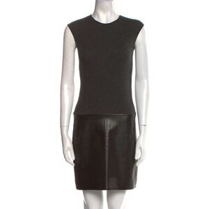 Ralph Lauren Black Label 100% Cashmere Dark Gray and Black Mini Dress